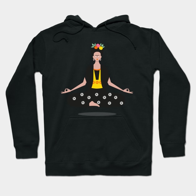 Frida Yoga Hoodie by chillstudio